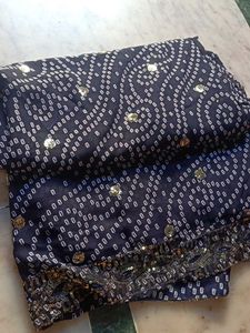 Beautiful Embellished Bandhani Saree
