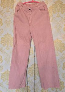 Pink Denim Jeans Set
