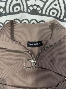 Tally Weijl Crop Top With Cutout Neck