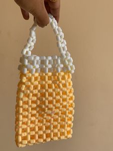 Handmade Mobile Pouch With Beads