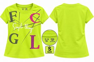Neon Lime Green “Simple Things” Graphic T-Shirt –