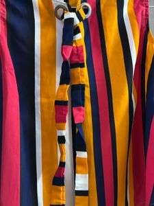 Colorful Striped Sleeveless Top