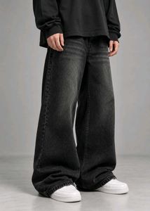 Wide-Leg Baggy Jeans