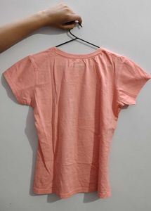 SpongeBob Print Peach Tshirt