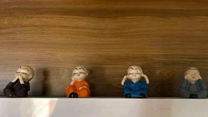 trendy showpiece Buddha's