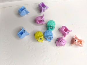 Mini Hair Claw Straberry Design 10 Pcs