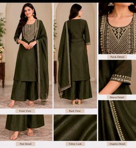 Elegant Olive Green Kurta Set
