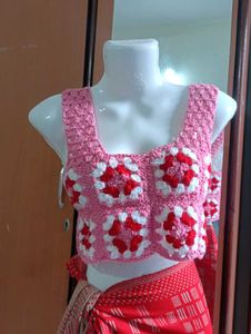Cotton Chrochet Top 🌷