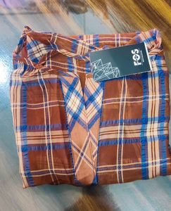 Stylish Plaid Flounce Sleeve Top