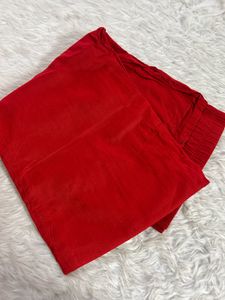Stunning Red Embroidered kurta set