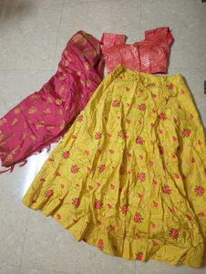 Yellow Lehenga Choli Set