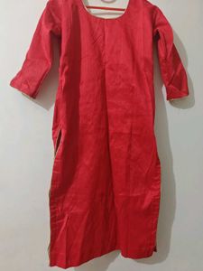 Vibrant Red Kurta