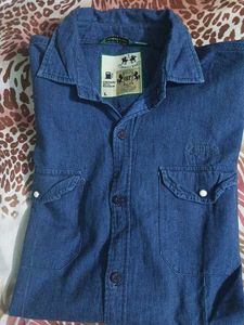 Men's Blue Denim Shirt