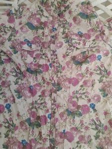 Cotton Floral Shirt Never Used