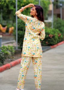 Co-Ord Set In Foral Print