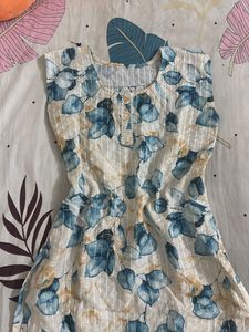 Floral Print Sleeveless Mini Dress
