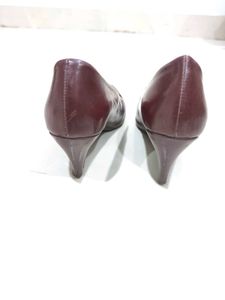 Classic Burgundy Kitten Heels