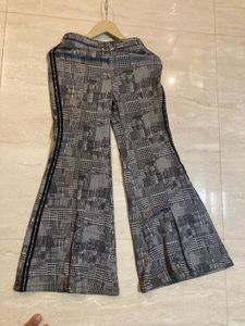 Stylish Plaid Pants with Belt Detail