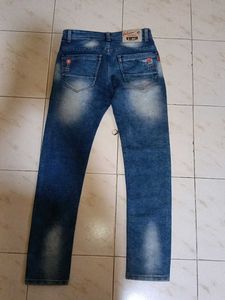 Stylish Blue Washed Denim Jeans