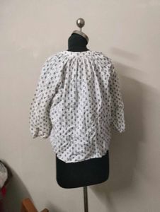 Chic Printed V-Neck Blouse
