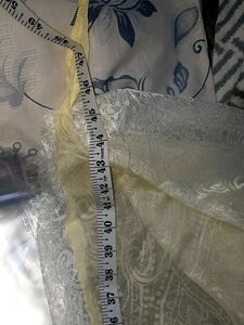 Elegant Lace Overlay Fabric