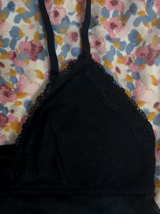 Women Black Mesh Bralette