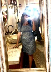 Cute blue short Dress 🤍✨