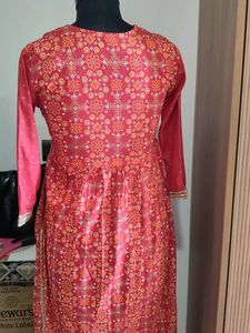 Red Embroidered Salwar Kameez