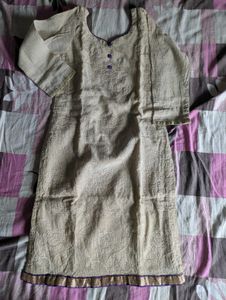 CLEARANCE SALE Beige Kurta Set