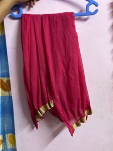 Vibrant Pink &amp; Green Duppatta combo