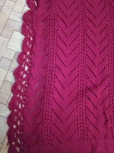 Red Knit Wrap