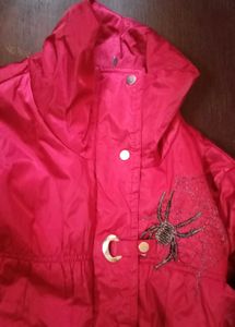 Vibrant Red Puffer Jacket