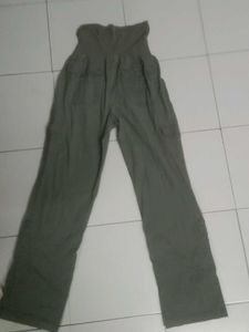 Olive Green Cargo Downfold Pants💌