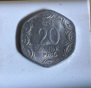 20 Paise Year 1986 100% Original Coin