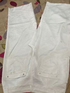 Stylish White Wide-Leg Pants