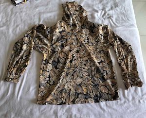 Vintage Floral Print Top
