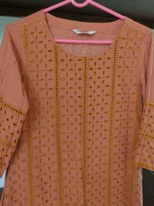 Vismay Orange kurta