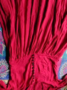 Red  Dress For Women / Knee Length