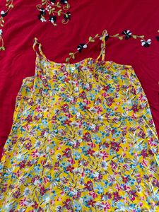 Yellow Floral Maxi Dress