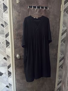 Classic Black V-Neck Dress