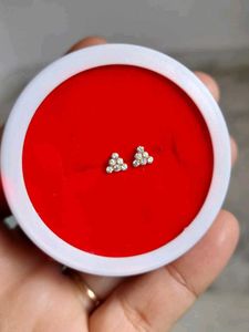 Sparkling Triangle Stud Earrings