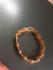 Unique Rudraksha Gold Bracelet