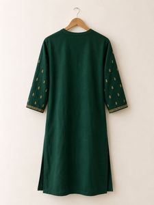 Elegant Green Embroidered Kurta Set