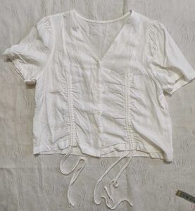 White crop top