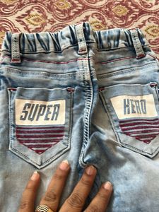 Kids Light Wash Distressed Jeans