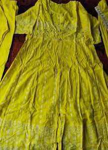 Beautiful Yellow Kurta Set with Dupatta