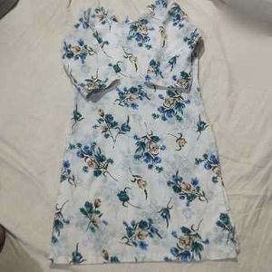 Floral Print Kurta with Patiala Pants