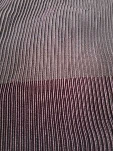 elegant crushed saree with satin patta