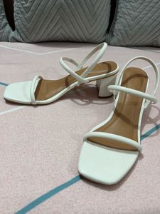 White Strappy Heels