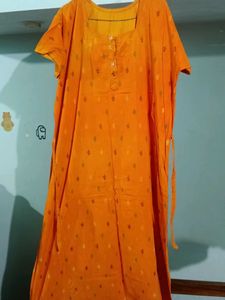Orange Printed nighty